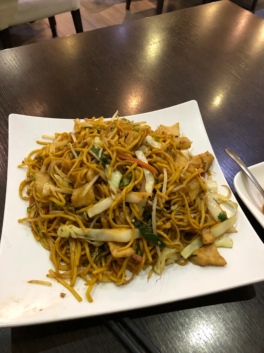 manchurian chicken chow mein 满洲鸡肉炒面
